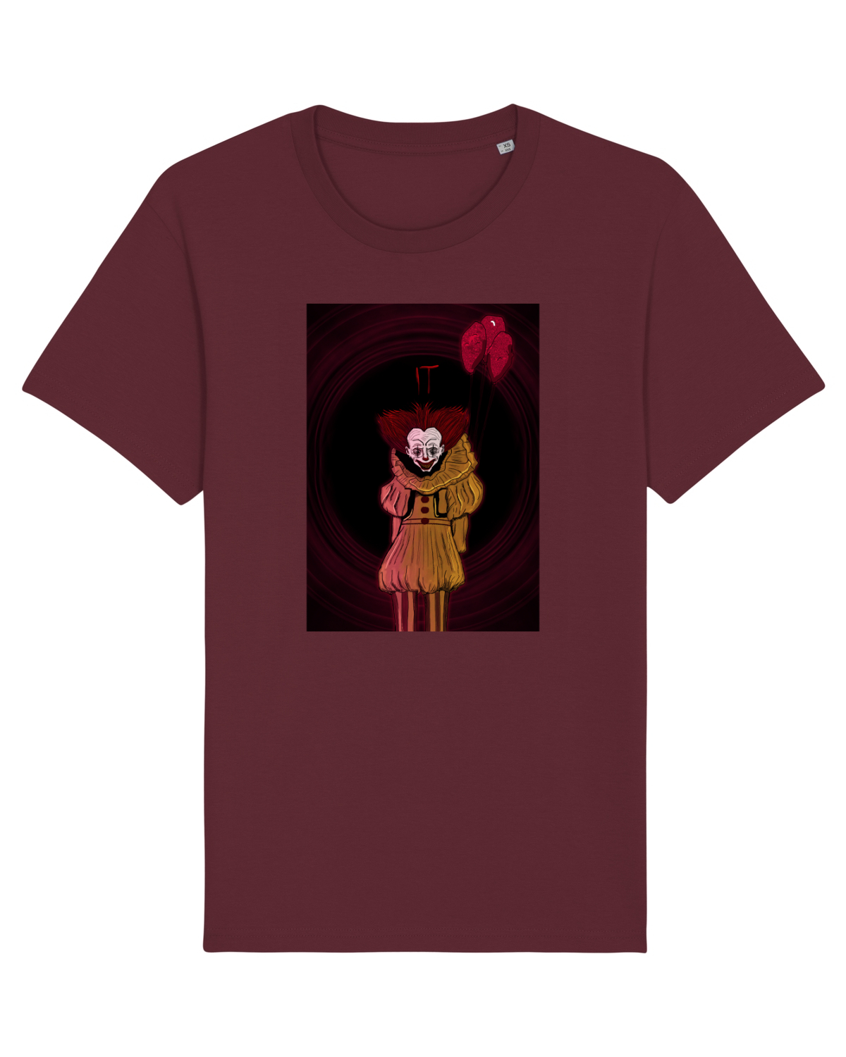 Tricou mânecă scurtă Unisex Rocker Burgundy