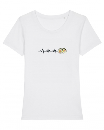 SUSHI LOVER Tricou mânecă scurtă guler larg fitted Damă Expresser