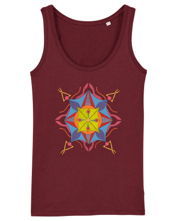 Mandala II Burgundy