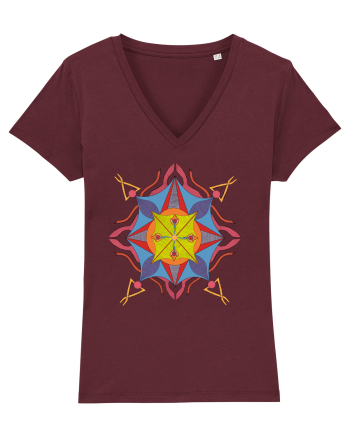 Mandala II Burgundy