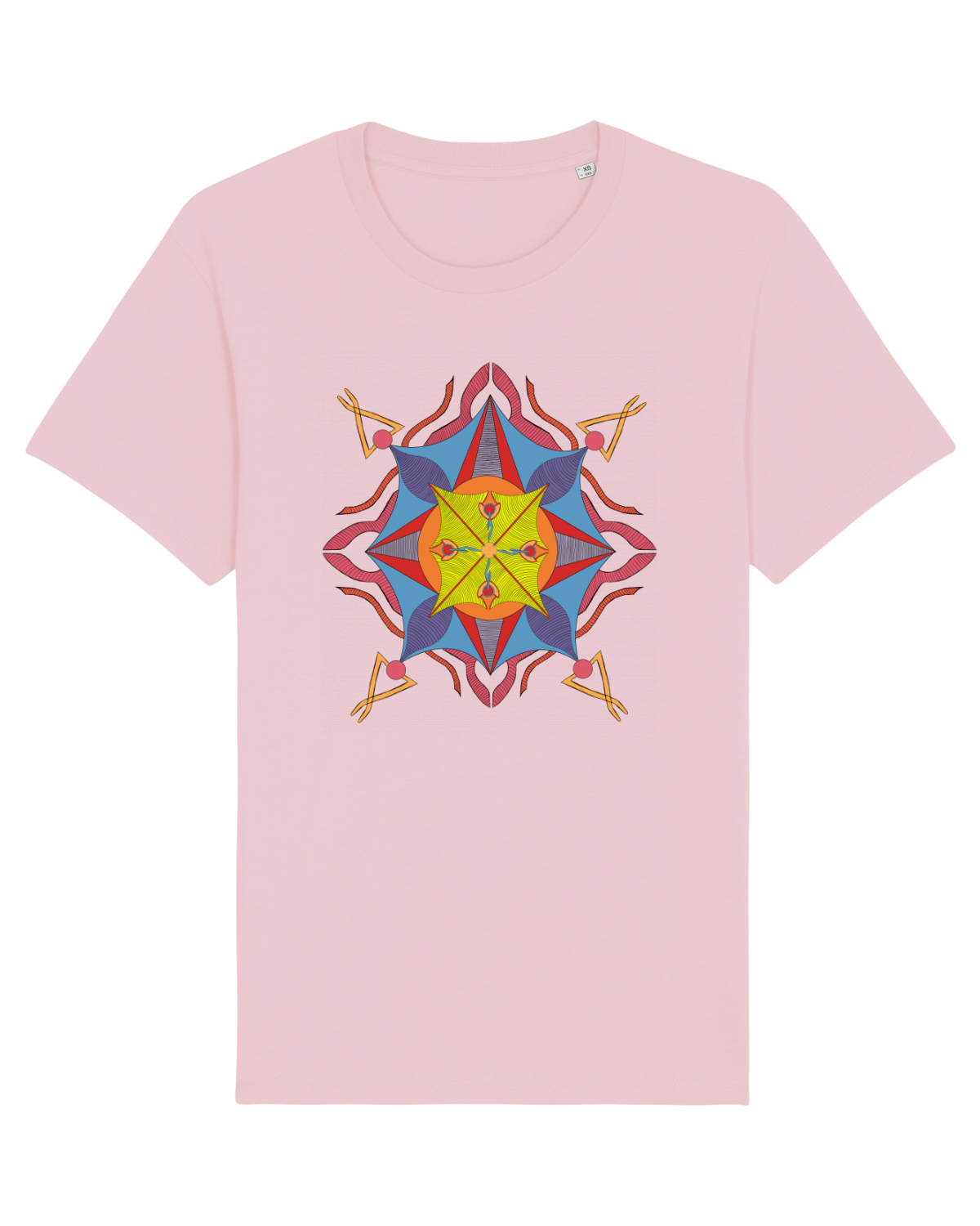 Tricou mânecă scurtă Unisex Rocker Cotton Pink