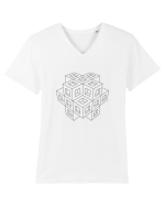 The Cube Tricou mânecă scurtă guler V Bărbat Presenter