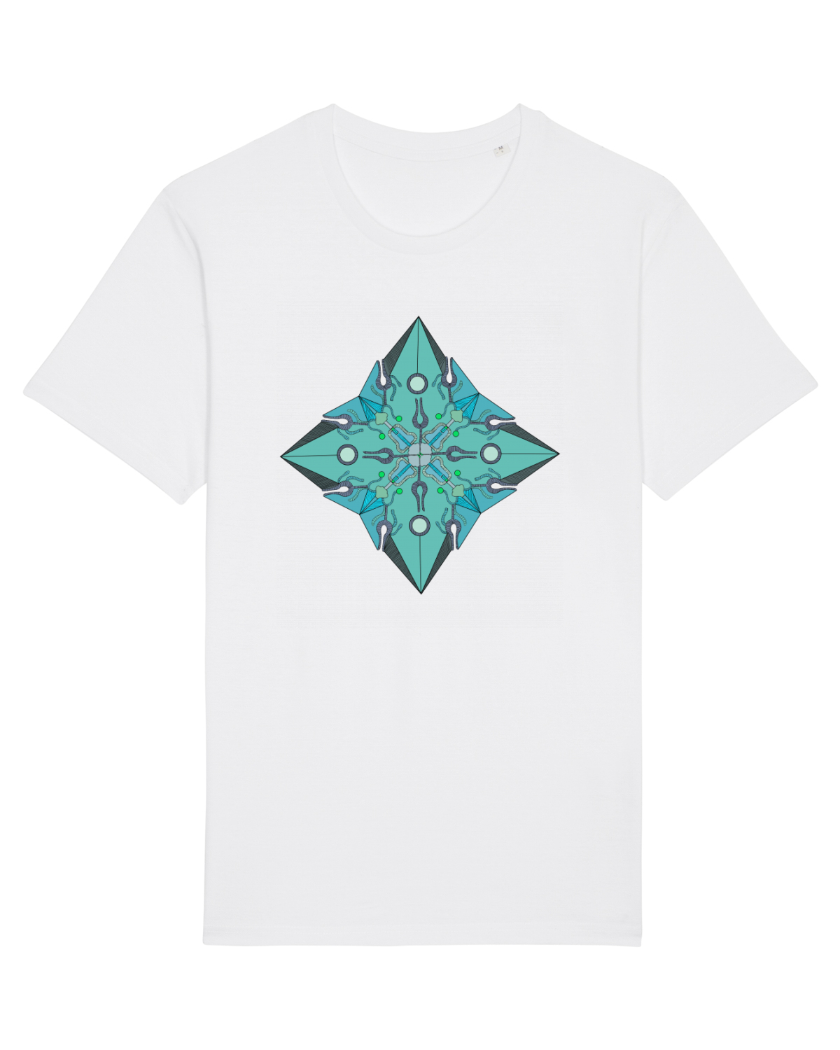 Tricou mânecă scurtă Unisex Rocker White
