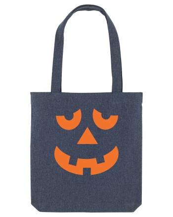 Pumpkin Face Midnight Blue