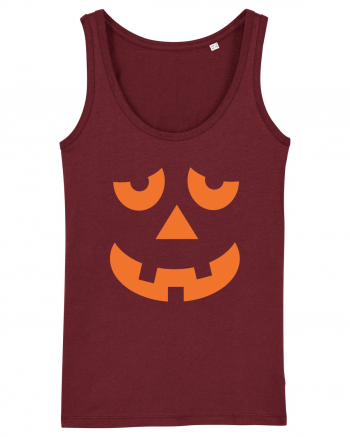 Pumpkin Face Burgundy