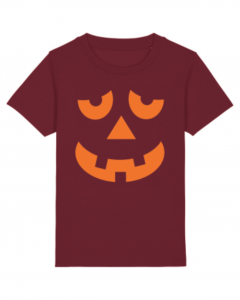 Pumpkin Face Burgundy