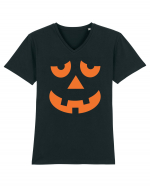 Pumpkin Face Tricou mânecă scurtă guler V Bărbat Presenter