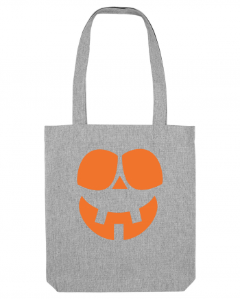  Pumpkin Happy Face Heather Grey