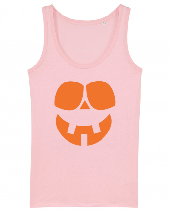  Pumpkin Happy Face Cotton Pink