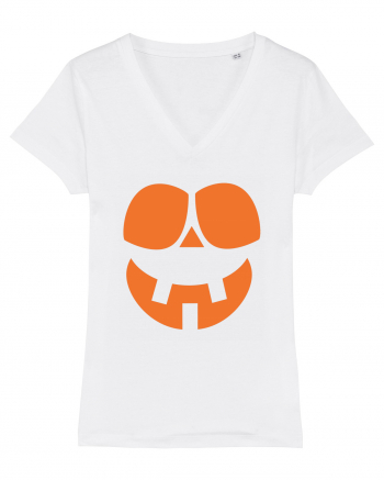  Pumpkin Happy Face White