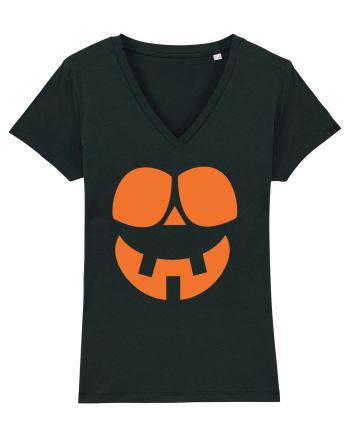  Pumpkin Happy Face Black