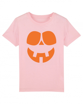  Pumpkin Happy Face Cotton Pink