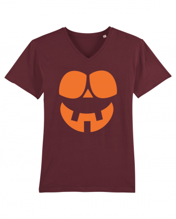  Pumpkin Happy Face Burgundy