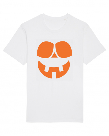  Pumpkin Happy Face White