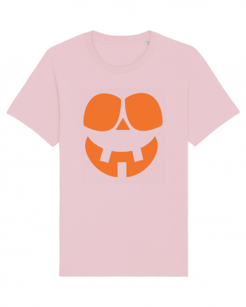  Pumpkin Happy Face Cotton Pink