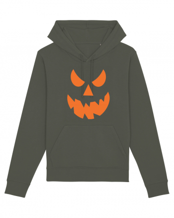 Pumpkin Angry Face Khaki