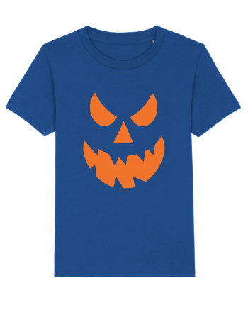 Pumpkin Angry Face Majorelle Blue