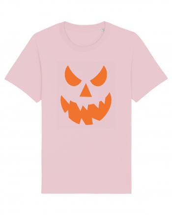 Pumpkin Angry Face Cotton Pink