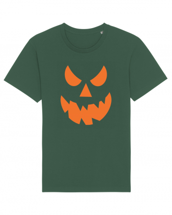 Pumpkin Angry Face Bottle Green