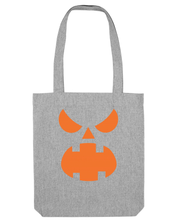 Pumpkin Scream Face Heather Grey