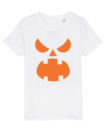 Pumpkin Scream Face White