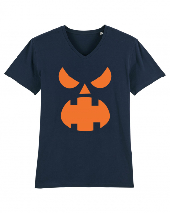 Pumpkin Scream Face French Navy