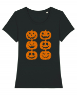 Pumpkin Angry Gang  Tricou mânecă scurtă guler larg fitted Damă Expresser