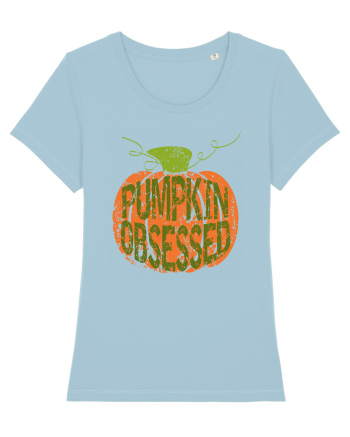 Pumpkin Obsessed Sky Blue