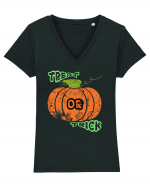 Treat or Trick Tricou mânecă scurtă guler V Damă Evoker