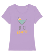 Bici / Beach time Tricou mânecă scurtă guler larg fitted Damă Expresser