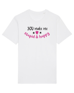 Ridicol și fericit Tricou mânecă scurtă Unisex Rocker