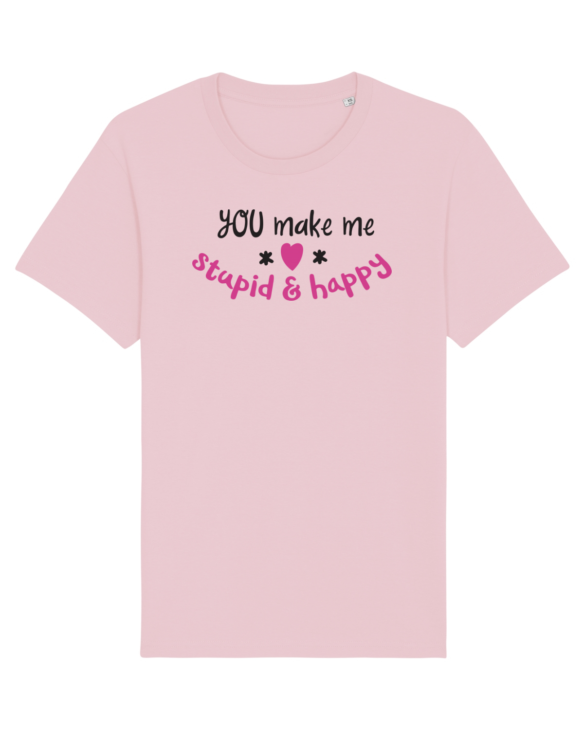 Tricou mânecă scurtă Unisex Rocker Cotton Pink