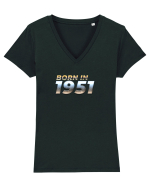 Born in 1951 Tricou mânecă scurtă guler V Damă Evoker