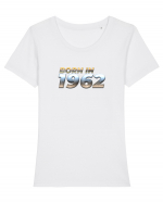 Born in 1962 Tricou mânecă scurtă guler larg fitted Damă Expresser