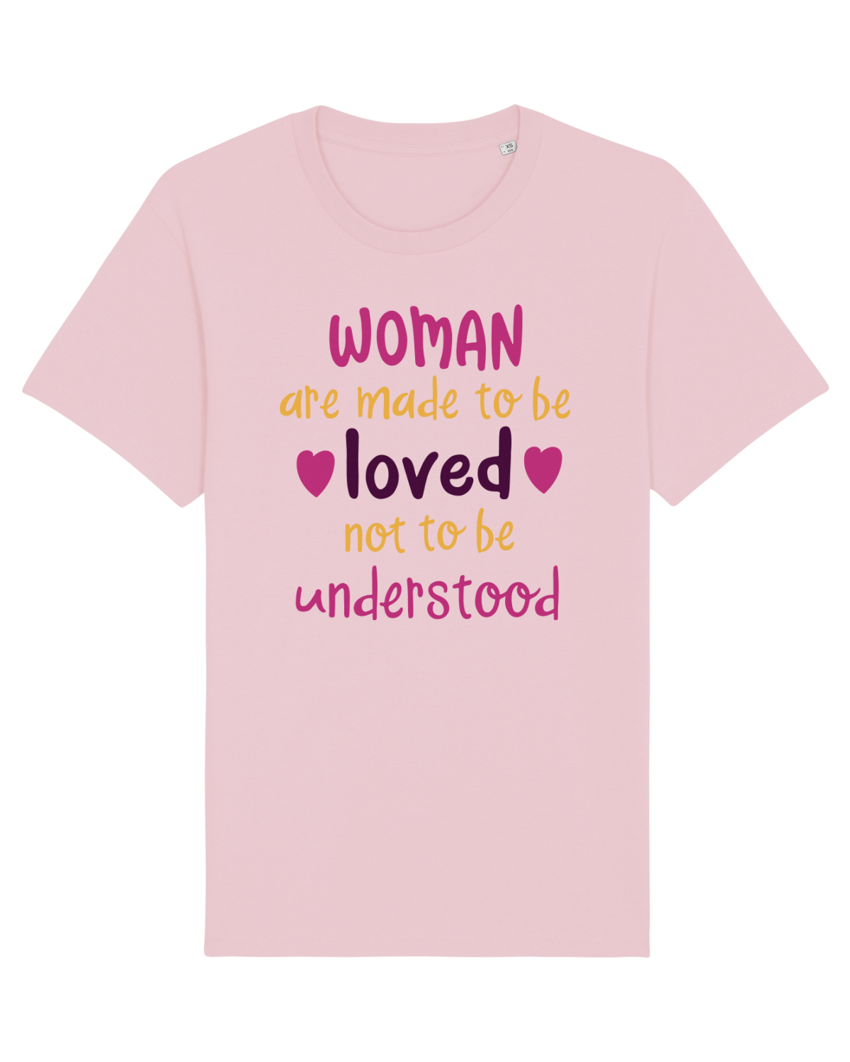 Tricou mânecă scurtă Unisex Rocker Cotton Pink