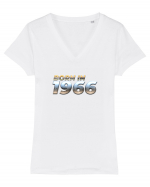 Born in 1966 Tricou mânecă scurtă guler V Damă Evoker