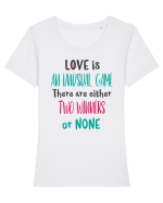 Jocul dragostei Tricou mânecă scurtă guler larg fitted Damă Expresser