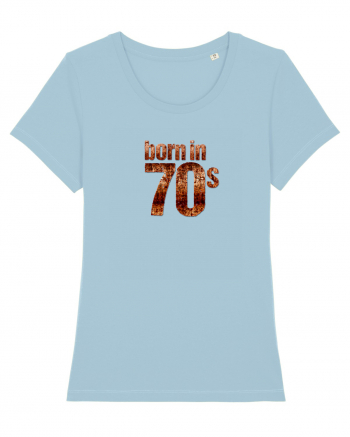 Born in 70s Sky Blue