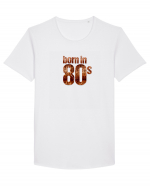 Born in 80s Tricou mânecă scurtă guler larg Bărbat Skater