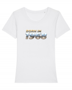 Born in 1968 Tricou mânecă scurtă guler larg fitted Damă Expresser