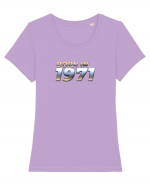 Born in 1971 Tricou mânecă scurtă guler larg fitted Damă Expresser