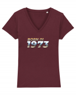 Born in 1973 Tricou mânecă scurtă guler V Damă Evoker