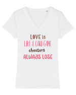 Fidelitate Tricou mânecă scurtă guler V Damă Evoker