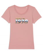 Born in 1978 Tricou mânecă scurtă guler larg fitted Damă Expresser