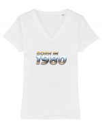 Born in 1980 Tricou mânecă scurtă guler V Damă Evoker