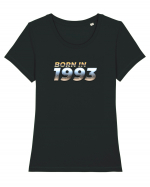 Born in 1993 Tricou mânecă scurtă guler larg fitted Damă Expresser