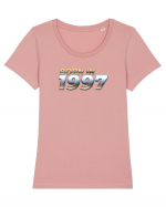 Born in 1997 Tricou mânecă scurtă guler larg fitted Damă Expresser