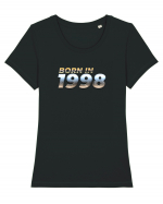 Born in 1998 Tricou mânecă scurtă guler larg fitted Damă Expresser