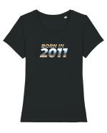 Born in 2011 Tricou mânecă scurtă guler larg fitted Damă Expresser