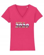 Born in 2020 Tricou mânecă scurtă guler V Damă Evoker